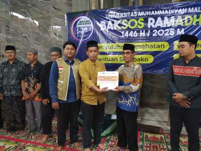 Lazismu Jombang Menyalurkan amanah PDM Jombang untuk pembangunan Masjid di Ar Rahman Pojokkulon Kesamben Jombang